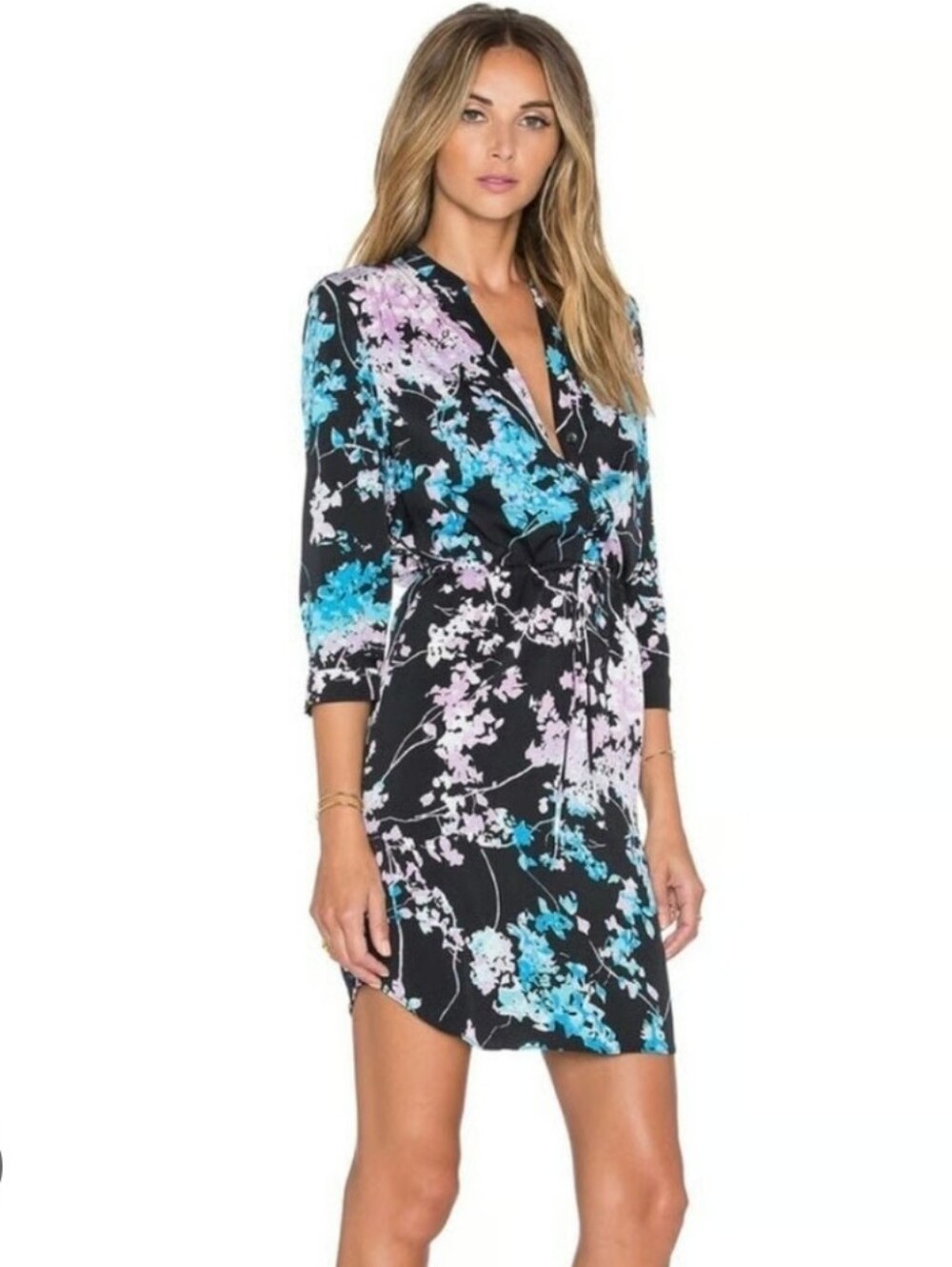 Diane Von Furstenberg Freya Dress Silk Dress Size US 8 - Picture 2 of 9